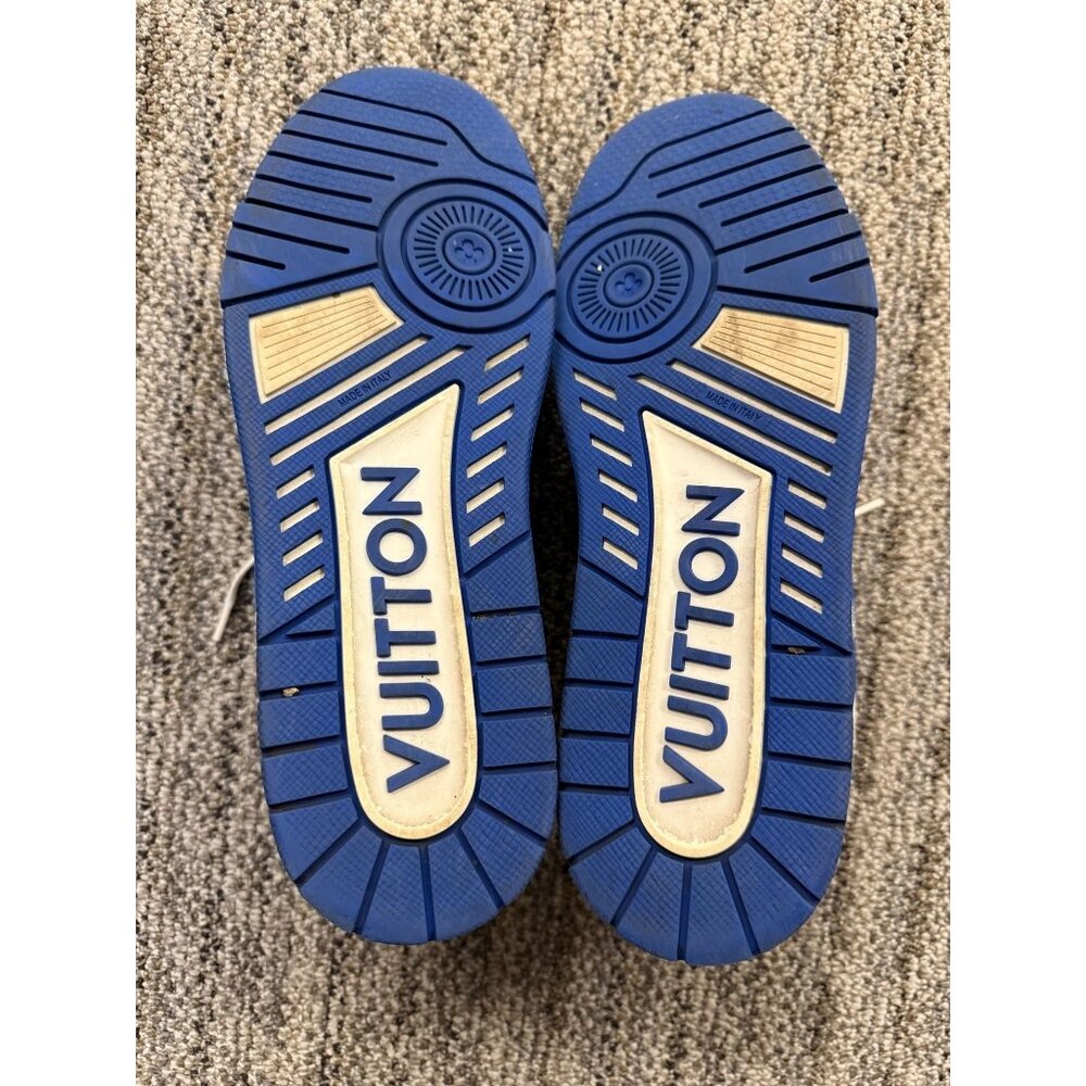 Louis Vuitton Mens Blue & White #54 Sneakers Size 8.5 - Picture 9 of 9